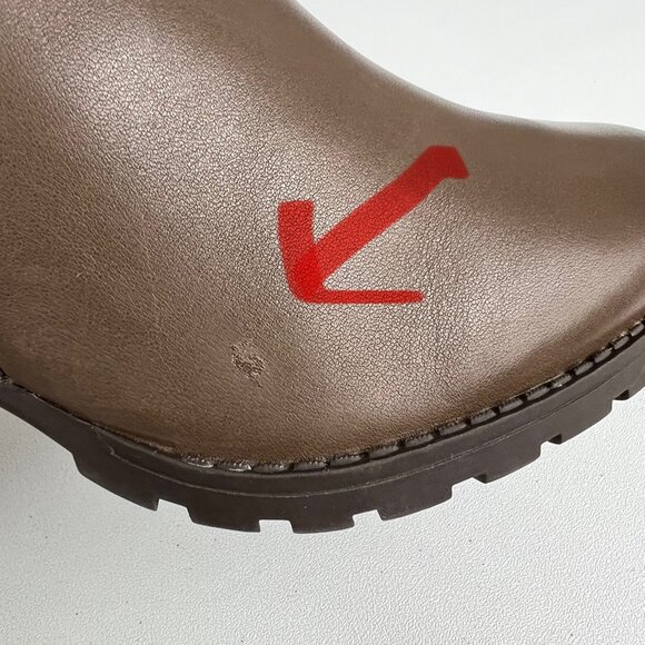 Clarks Womens Verona Ease Brown Leather Chelsea Ankle Boots Block Heel size 11M - Picture 15 of 16